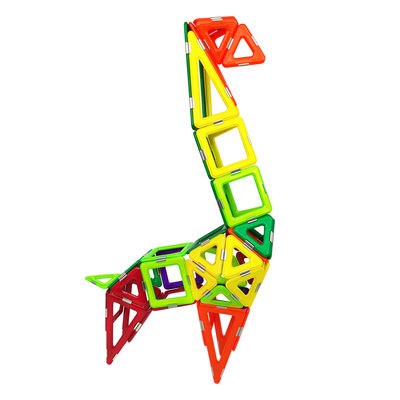 주문 OEM ODM 3D 자기 타일 동물 지리프 구조 어린이용 자기 블록 세트 online manufacture
