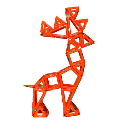 주문 플라스틱 3D 자석 타일 동물 일슴초 초등 교육용 건물 블록 online manufacture