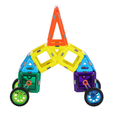 주문 3D 건축 화려한 자기 타일 자동차 빌딩 블록 STEM 장난감 OEM ODM online manufacture
