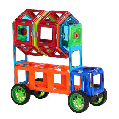 주문 교육용 자석 블록 연료 탱커 트럭, 자석 타일 트럭 3D 건설 online manufacture