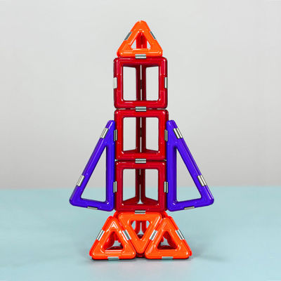 주문 작은 로켓 자기 과학 타일 다채로운 자기 건물 세트 DIY 조립 online manufacture