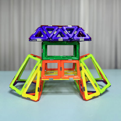 주문 STEM 학습 자기 건축 장난감 도시 문 구조 자기 모양 블록 online manufacture